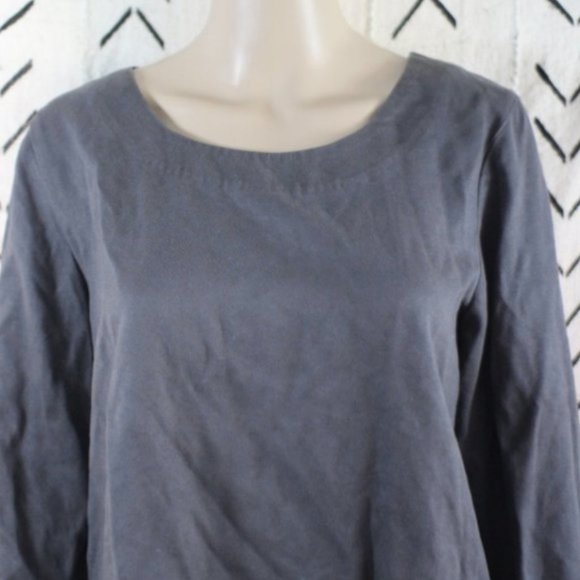 Rodebjer Long Sleeve Crop Top Gray Size Small - Picture 4 of 5